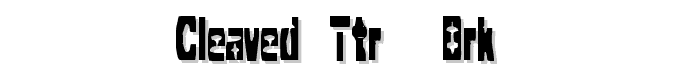 Cleaved TTR -BRK- font